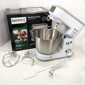 Потужний ручний міксер Rainberg, Стаціонарний міксер з чашею для кухні, Тісто для ліплення будинку KG-88