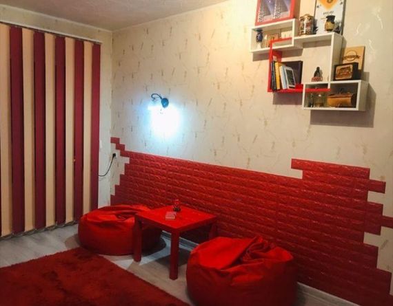 3D панель декоративний цегла 70*77*0,7 см самоклеющі Шпалери цегла Червона Самоклейка 3Д | Зображення 3