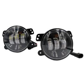 LED фари протитуманні Wrangler, Dodge, Chrysler 100 мм 30W 3 діоди тип 2 (2 штуки) чітка СТМ