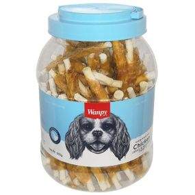 Wanpy Chicken Jerky & Rawhide Twists ванпи палочка с вяленой курицей лакомство для собак 0.8кг