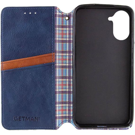 Кожаный чехол-книжка GETMAN Cubic (PU) для Xiaomi Redmi A5 (Europe version) Красный Синий | Зображення 1