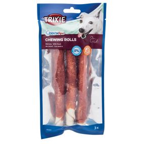 Ласощі для собак з качкою Trixie Denta Fun Chewing Rolls 17 см, 140 гр