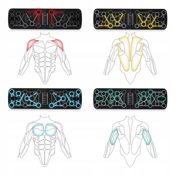 Упори (дошка) для віджимань зі змінним хватом 4FIZJO Push-up Board (P-5907739312785) | Зображення 7