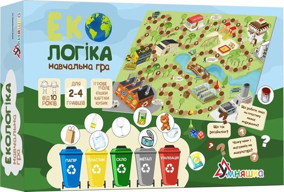 Гра навчальна настільна Екологіка Умняшка 1319 Різнокольоровий shop (4820129202064)
