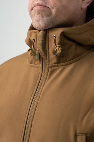 Військова куртка на флісі Soft Shell Military койот | Зображення 3