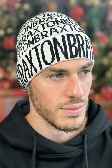 Мужская  шапка «Braxton» (5160) белый + черный