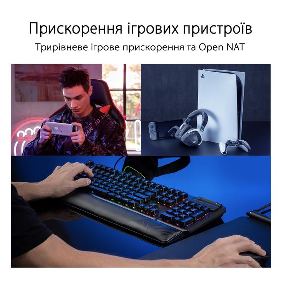 Маршрутизатор ASUS ROG Rapture GT6 2PK black AX10000 3xGE LAN 1x2.5GE WAN 1xUSB 3.2 g1 WPA3 OFDMA MESH (90IG07F0-MU9A20) | Зображення 9
