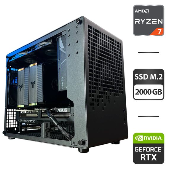 Збірка на замовлення: ігровий ПК Jonsbo Z20 Black Tower / AMD Ryzen 7 9800X3D (8 (16) ядер по 4,7 - 5,2 ГГц) / 32 ГБ DDR5 / 2000 ГБ SSD M.2 / nVidia GeForce RTX 5070 Ti, 16 ГБ GDDR7, 256-bit / 850W