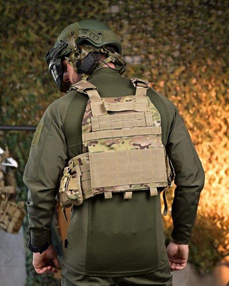 Плитоноска 4 быстрых сброса с напашником Cordura мультикам  ПП7890 | Зображення 2