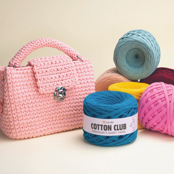 Cotton Club 7306 YarnArt Товста бавовняна пряжа Cotton Club Super Bulky (310 г) | Зображення 4