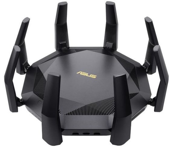 Маршрутизатор RT-AX89X AX6000 8xGE LAN 1xGE WAN 1x10GE 1xSFP+ 2xUSB3.1 MU-MIMO OFDMA MESH (90IG04J1-BM3010)