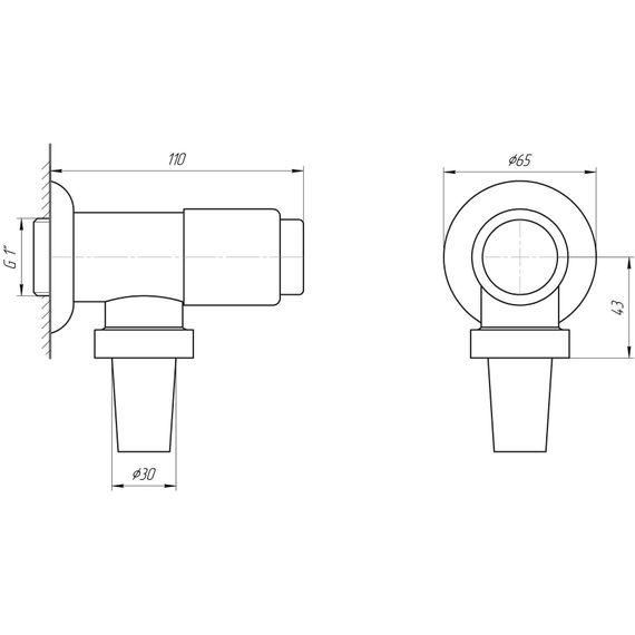 Кран-дозатор для унітазу Tremolada ТREMO-472А | Зображення 1