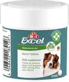 Добавка при копрофагії у собак 8in1 Excel Deter, 100 табл