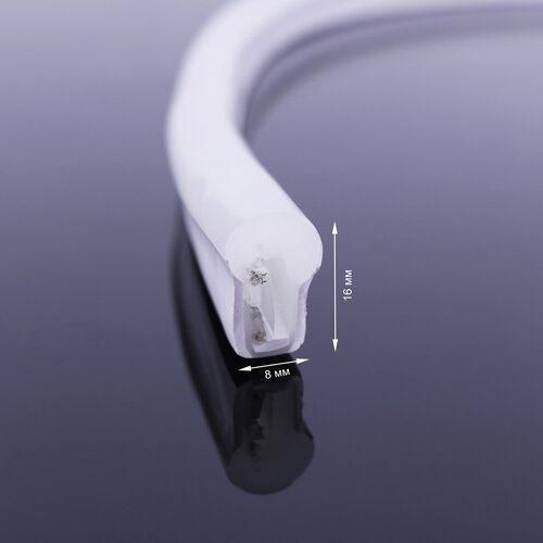 Світлодіодна стрічка NEON 12В JL 2835-120 B IP65 синий, герметичная, 1м | Зображення 3