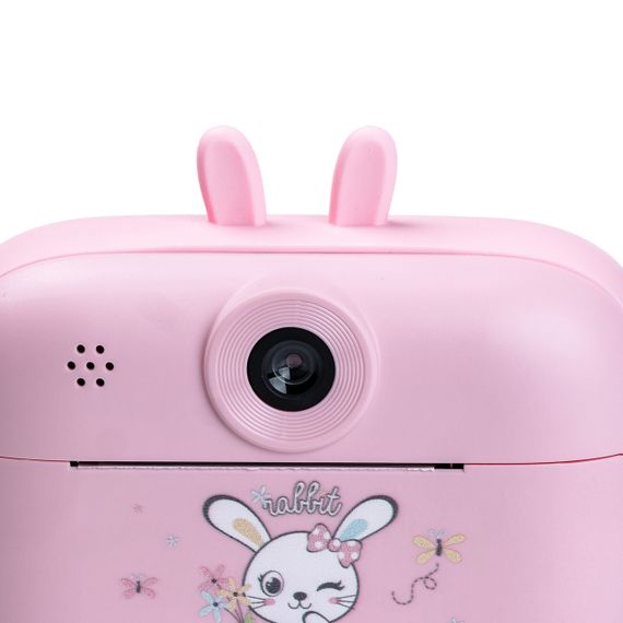 Дитяча фотокамера з миттєвим друком знімків «Зайчик» Рожевий HPS1P | Зображення 4