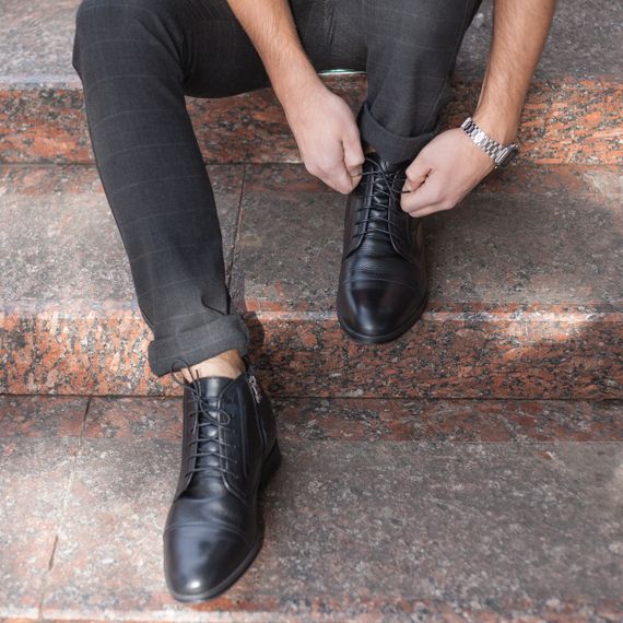 Качественные ботинки на шнуровке 40 41 43 45 размер | Зображення 4