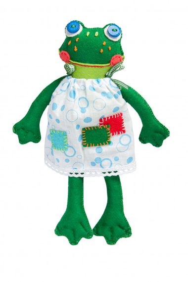 Дитячий набір для творчості "Жабка" MI-003 шиття м'якої іграшки | Зображення 1