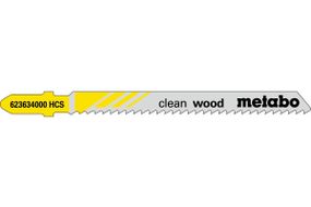 Лобзиковое полотно Metabo Clean Wood T 101 B, 623634000