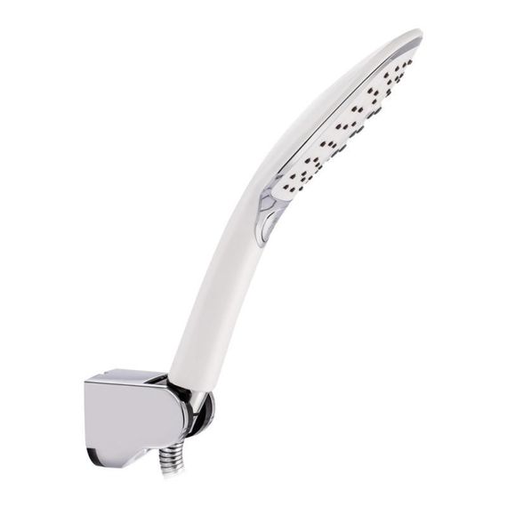 Смеситель для ванны Qtap Grand с поворотным изливом (c душевым гарнитуром) QTGRAWCR005 Chrome/White | Зображення 5