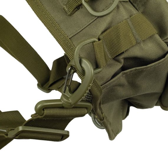 Сумка через плече Tribe Sling Pack 6,5л оливкова, тактична сумка слінг трайб з MOLLE для EDC | Зображення 6