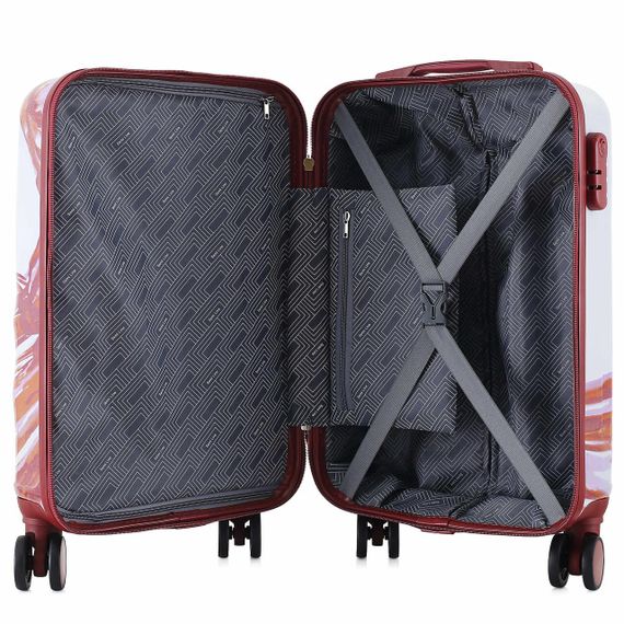 Валіза Semi Line 20" (S) White/Red Print (T5654-1) | Зображення 4