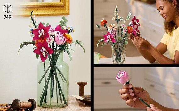 Конструктор LEGO Botanicals Милый розовый букет цветов 10342 | Зображення 1