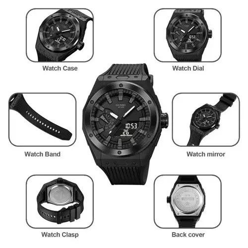 Фирменные спортивные часы, Часы для военнослужащих, Брендовые мужские часы Водонепроницаемое RW-94 | Зображення 2