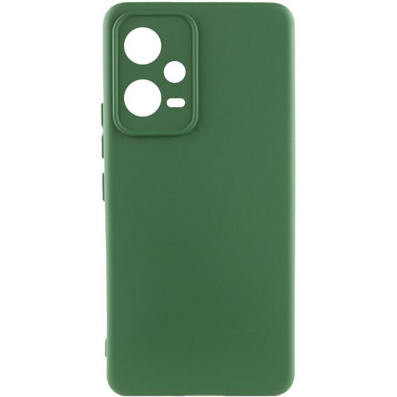 Чехол Silicone Cover Lakshmi Full Camera (A) для Xiaomi Poco X5 5G / Redmi Note 12 5G Full camera, Зеленый / Dark green