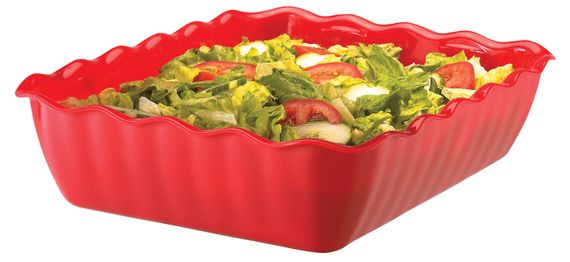 Салатник Cambro 26,5х33,5х8 см, Красный, 4, 6 л | Зображення 1