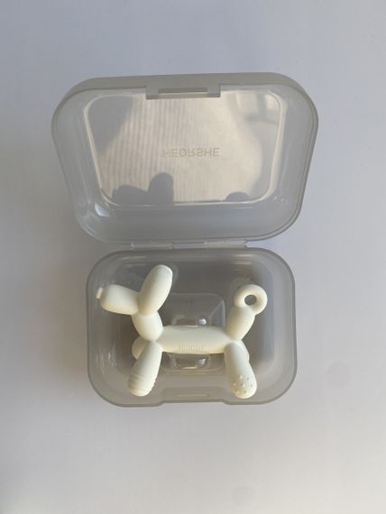 Силіконовий прорізувач HEORSHE Puppy White | Зображення 1