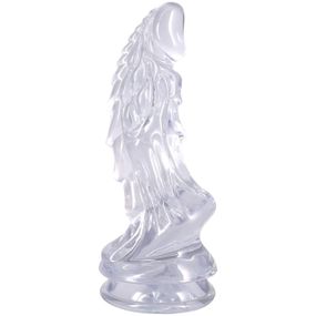 Фентезійний фалоімітатор Doc Johnson Crystal Jellies - Invader Dong 8.5 Inch - Clear Sex Aura