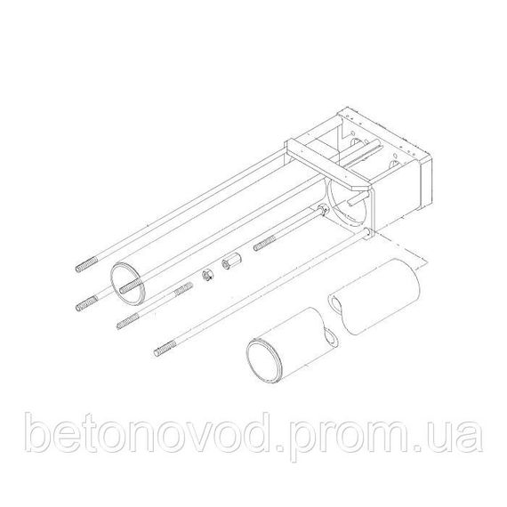 Хромовані гільзи для подачі бетону DN 230×2100 Putzmeister | Зображення 1