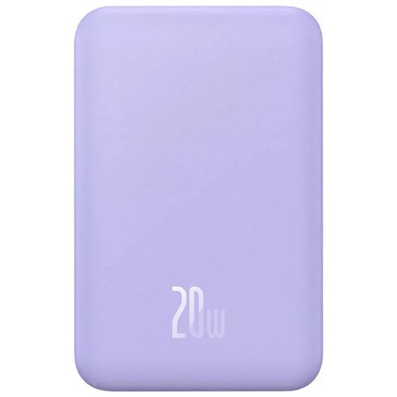 Портативний ЗП Power Bank Baseus Magnetic Mini OS 20W c БЗП 10000 mAh (PPCX110105) Purple