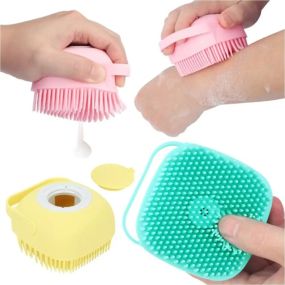 Універсальна силіконова щітка для масажу, миття посуду, купання Silicone Massage Bath Brush