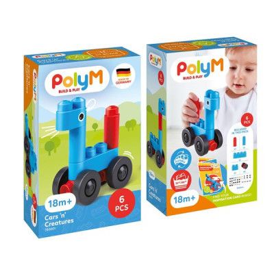 Конструктор PolyM Машинки і звірята 6 деталей (760001) | Зображення 5
