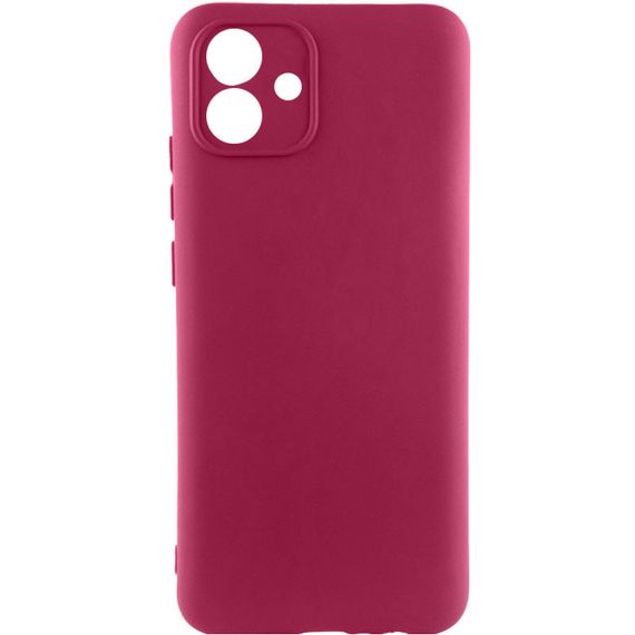 Чохол Silicone Cover Ummi Lakshmi Full Camera (AA) для Samsung Galaxy A04e Бордовий / Marsala