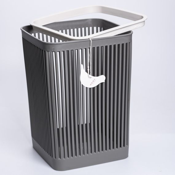 Кошик для сміття пластиковий в офіс для паперу 22×22×30 (см) кошик під сміття 8 (л) відро для сміття Сірий HP-45-9G | Зображення 3