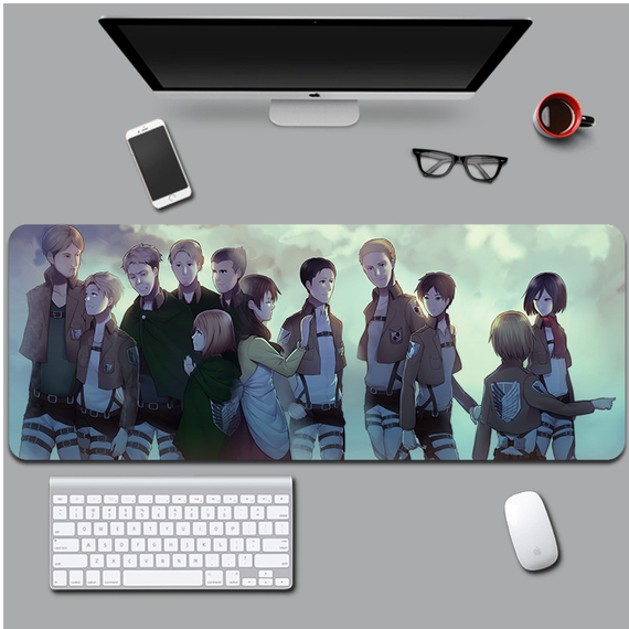 Игровая поверхность для мышки с Аниме принтом "Атака Титанов / Attack on Titan" 800*300*3 мм 0618