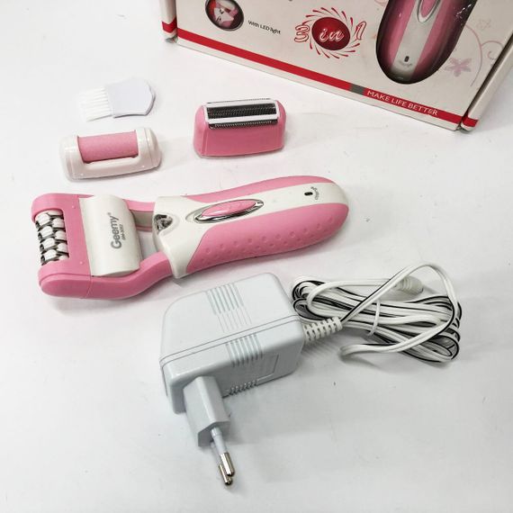 Машинка для удаления волос на лице, Аккумуляторная женская электробритва, Терки для шлифовки пяток TS-93 | Зображення 6