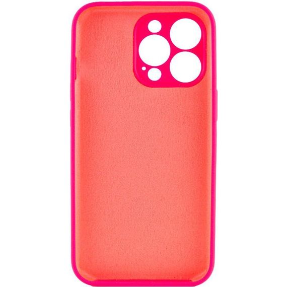 Чехол Silicone Case Full Camera Protective (AA) NO LOGO для Apple iPhone 13 Pro Max (6.7") Розовый / Barbie pink | Зображення 1