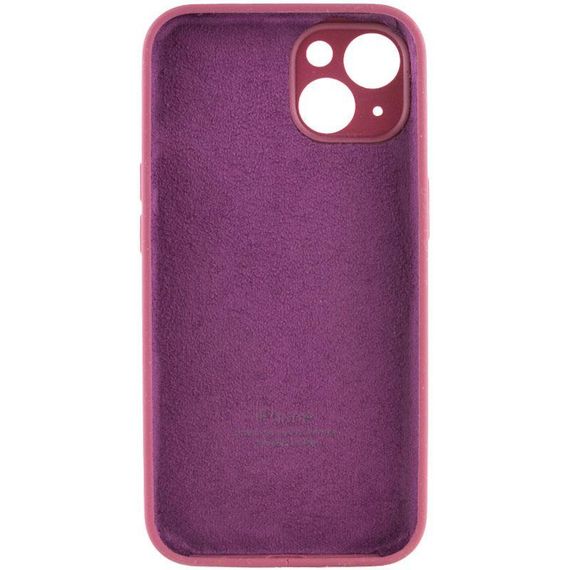 Чохол Silicone Case Full Camera Protective (AA) для Apple iPhone 15 Plus (6.7") Бордовий / Plum | Зображення 1