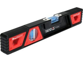 Рівень ударостійкий 30 см 2 капсули алюміній магніт YATO YT-30310