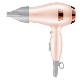 Фен для волосся дорожній VGR V-432 PINK, з концентратором 1000 Вт, іонізація та 2 режими. Колір: рожевий