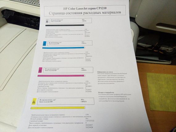 Принтер HP Color LaserJet CP1215 / Лазерная цветная печать / 600x600 dpi / A4 / 12 стр./мин / USB 2.0 б/у | Зображення 6