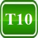 Світлодіодна автолампа T10 (W5W), 194-6LED (24Lm) (діаметр лампи 15мм)жовтого кольору світіння | Зображення 1