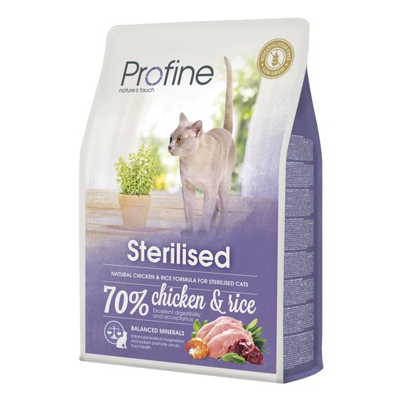 Корм Profine Cat Sterilised сухой с курицей и рисом для стерилизованных котов 2 кг