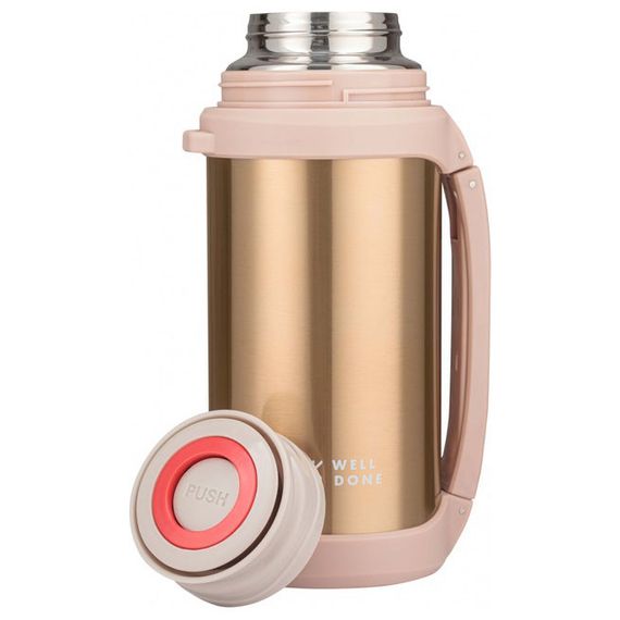 Термос вакуумный Well Done WD-7041D 1.5 литра. CU-969 Цвет: коричневый | Зображення 1