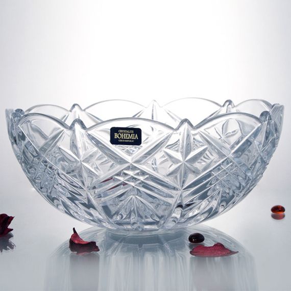 Цукерниця скляна Bohemia Taurus 22 см прозора чаша для цукерок 69001/99007/220 | Зображення 1