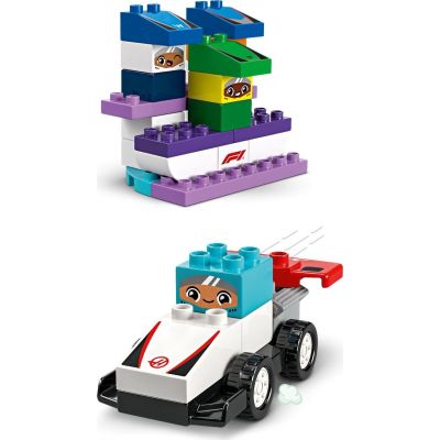 Конструктор LEGO DUPLO Town Автомобілі для перегонів і пілоти команд Формули-1 (10445) | Зображення 7