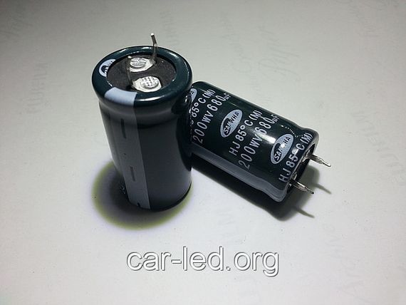 1000mkf - 160v  mini HJ 22*45  SAMWHA, 85°C конденсатор електролітичний | Зображення 3